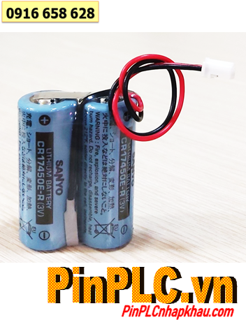 Sanyo 2CR17450E-R (2viên ghép đôi); Pin nuôi nguồn Sanyo 2CR17450E-R-CN-10 4400mAh /X.xứ NHẬT